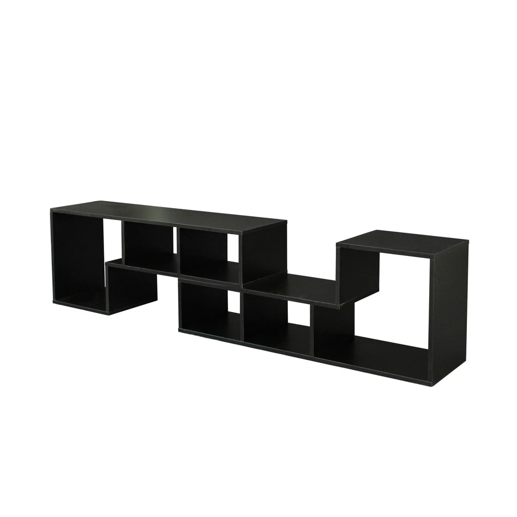 Black L-Shaped TV Stand U943307
