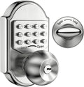 Keyless Entry Deadbolt Stainless Steel Digital Code Keypad Door Knob Weatherproof Pack of 2 L9812
