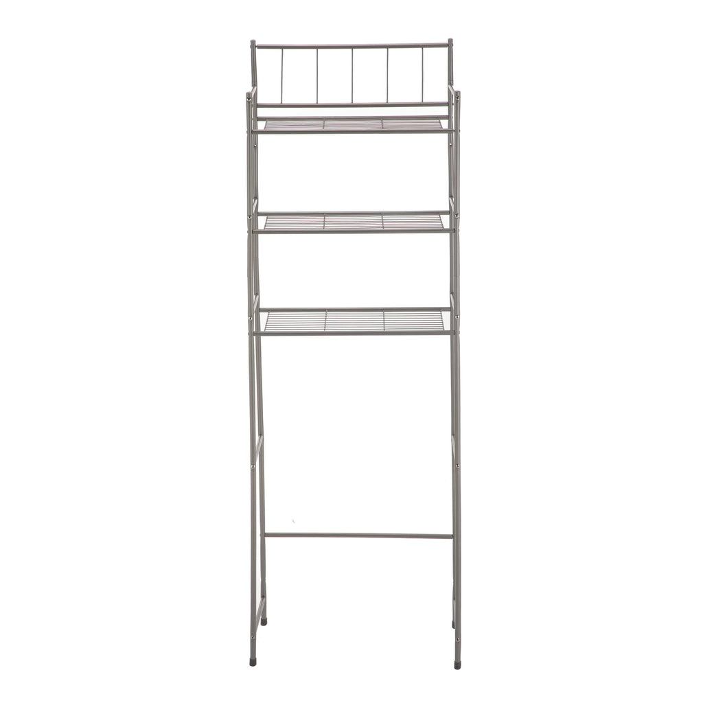 4 Piece Steel Satin Nickel Bath Shelves Set Y7020