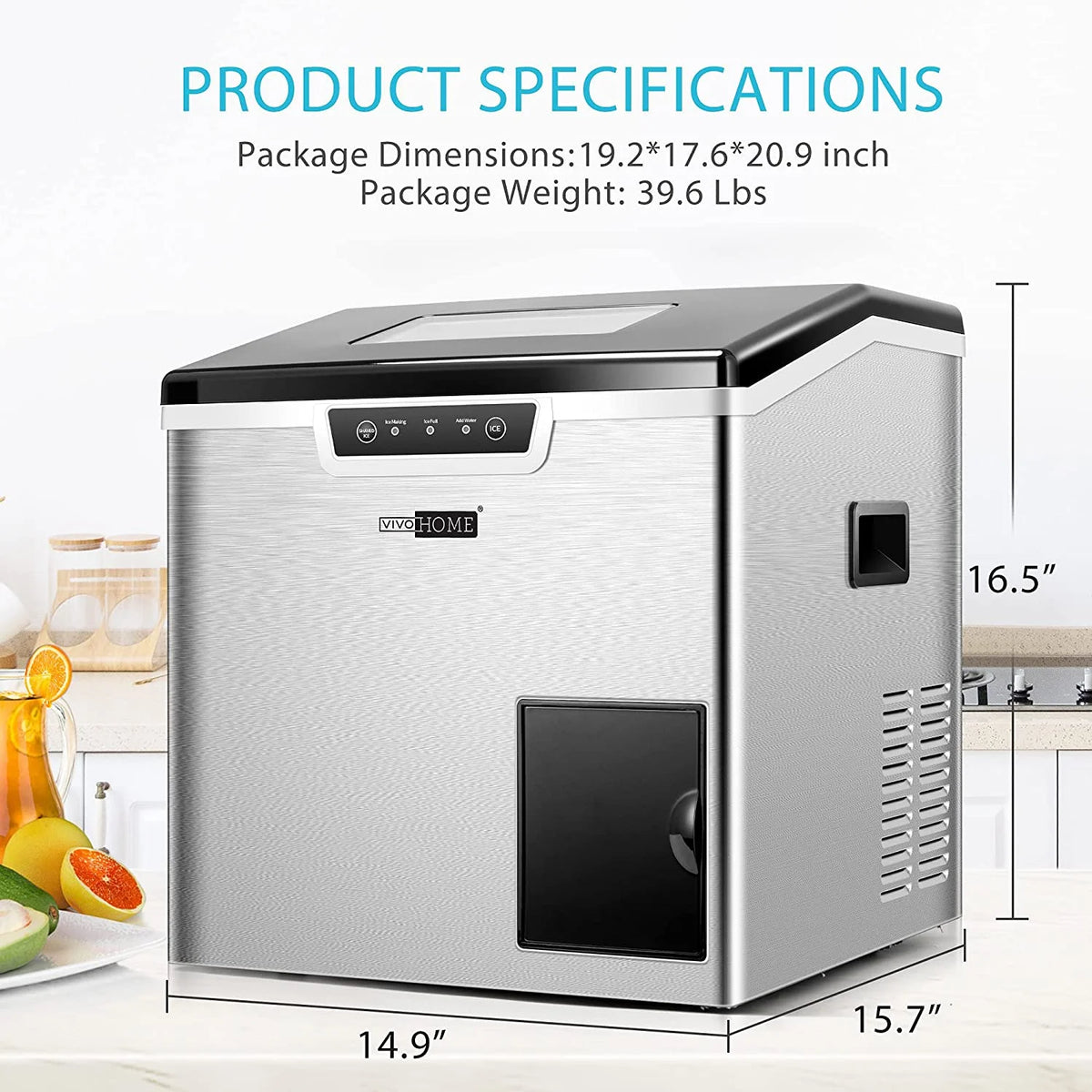 2 in 1 Countertop Ice Maker & Ice Shaver Machine V396016