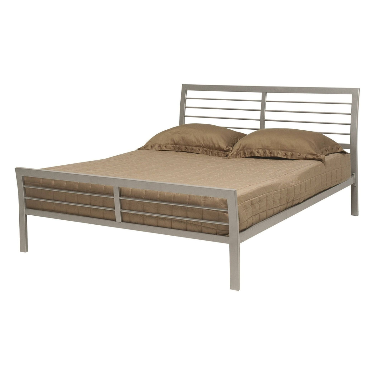 Silver Metal Bed (Full) Q288589