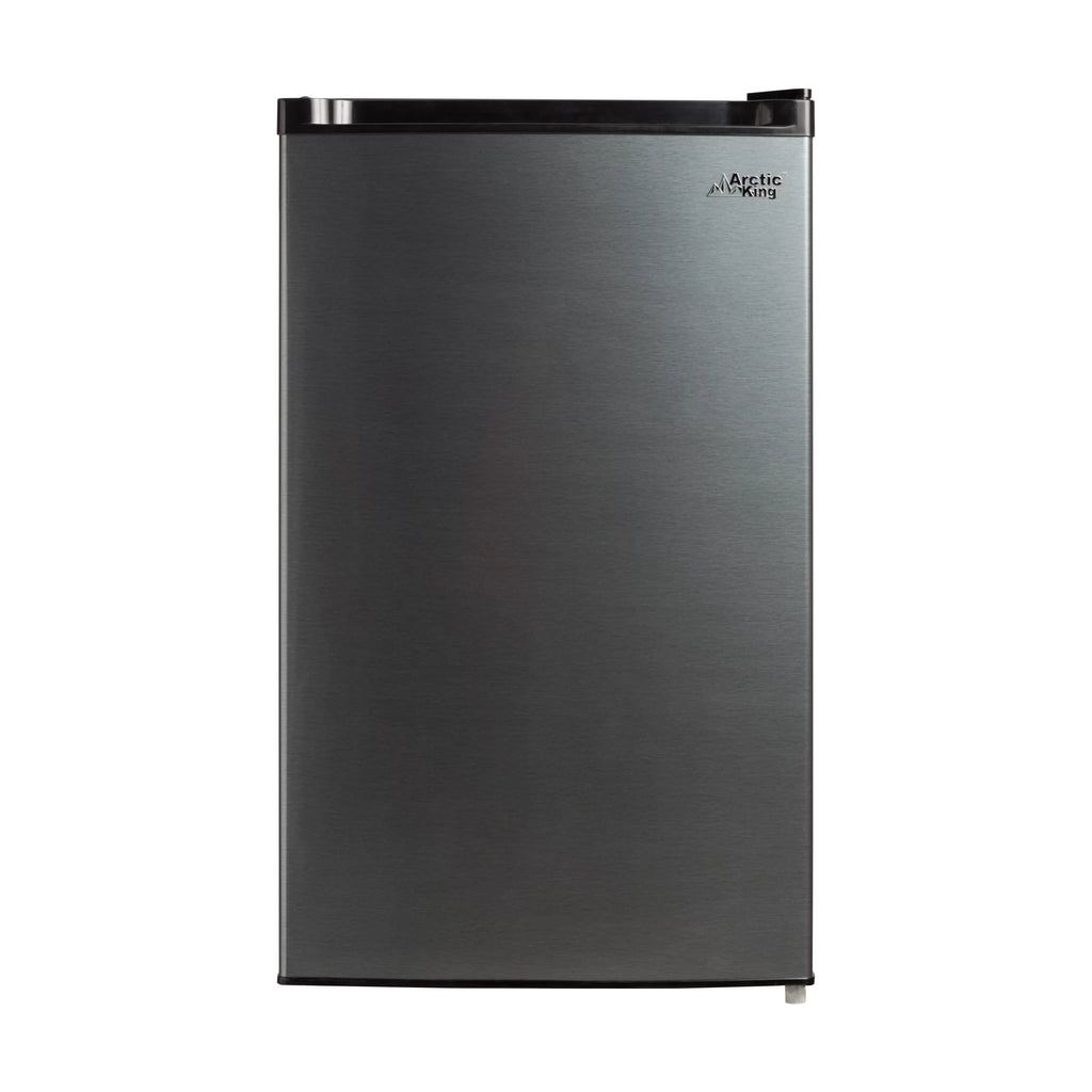 4.4 Cu ft Black Stainless Steel Look Mini Fridge U137