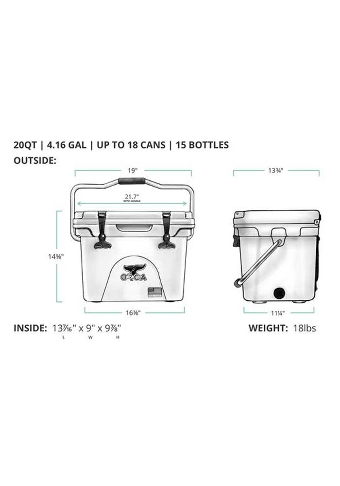 Red 20-Quart Hard-Sided Cooler Q3437