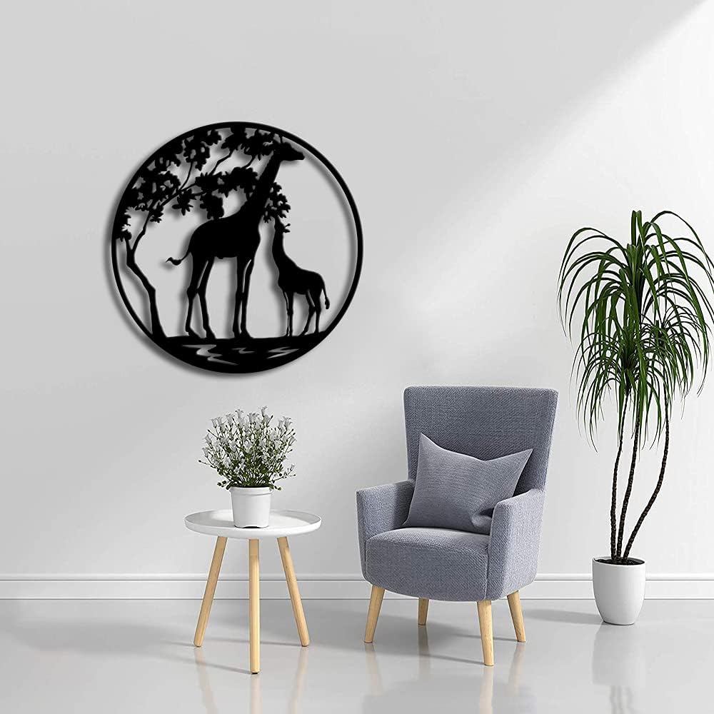 Giraffe Metal Wall Decor 24x24 O92502