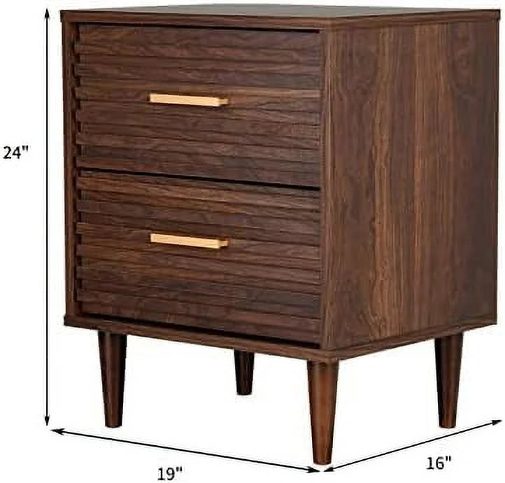 Set of 2 Nightstands with 2 Drawers M78379