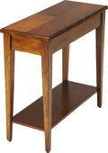 Olive Ash Burl Chairside Table O23420
