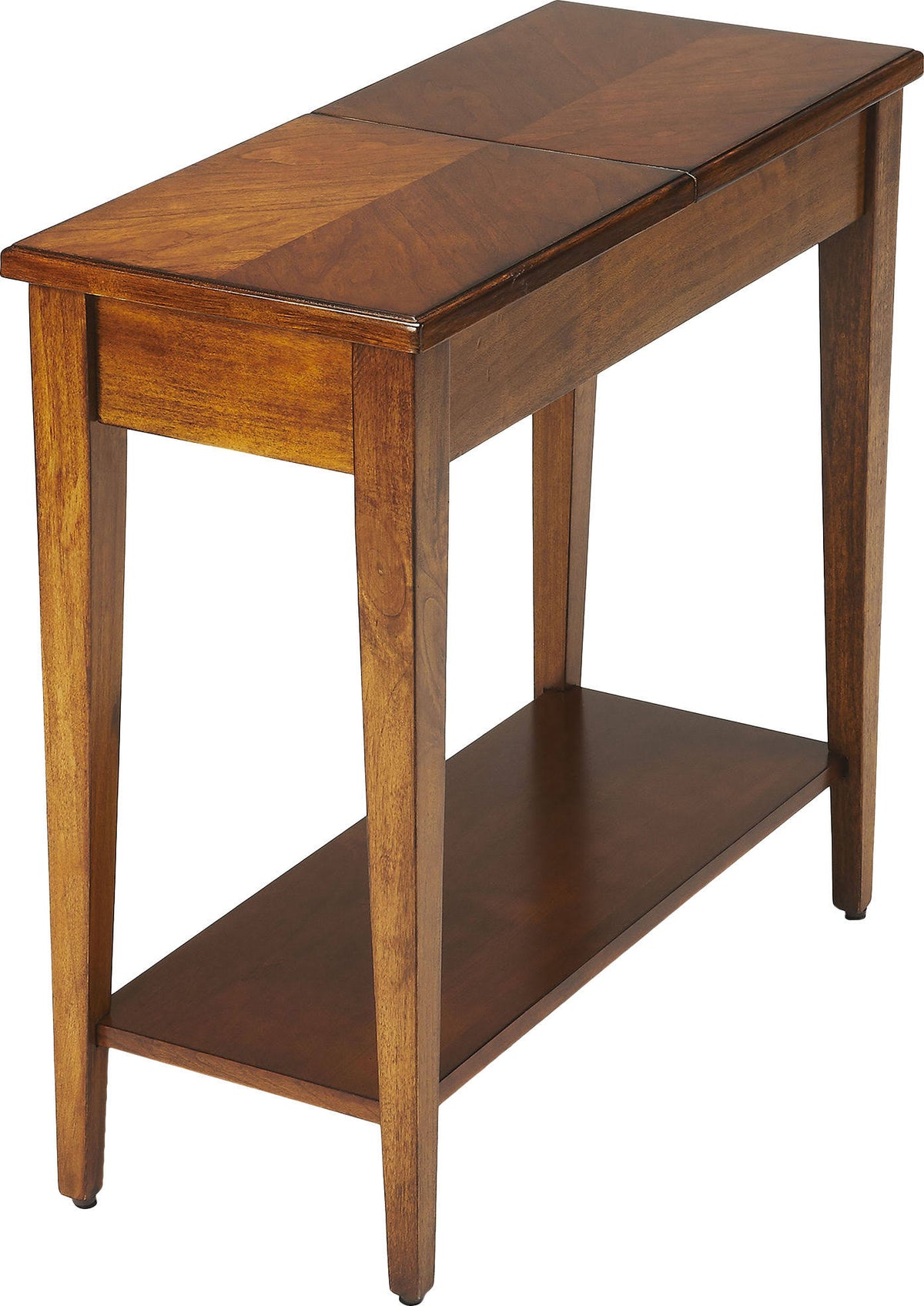 Olive Ash Burl Chairside Table O23420