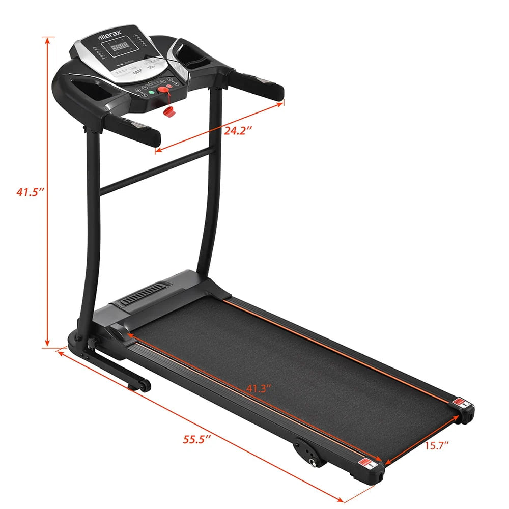 Compact Electric Folding 2.5HP Treadmill with Incline Y729189
