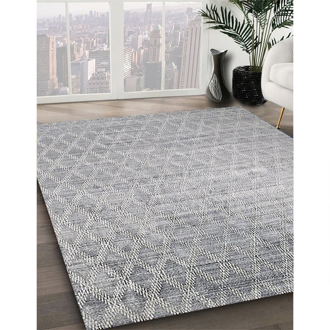 Platinum Silver Gray Oriental Area Rugs R59445