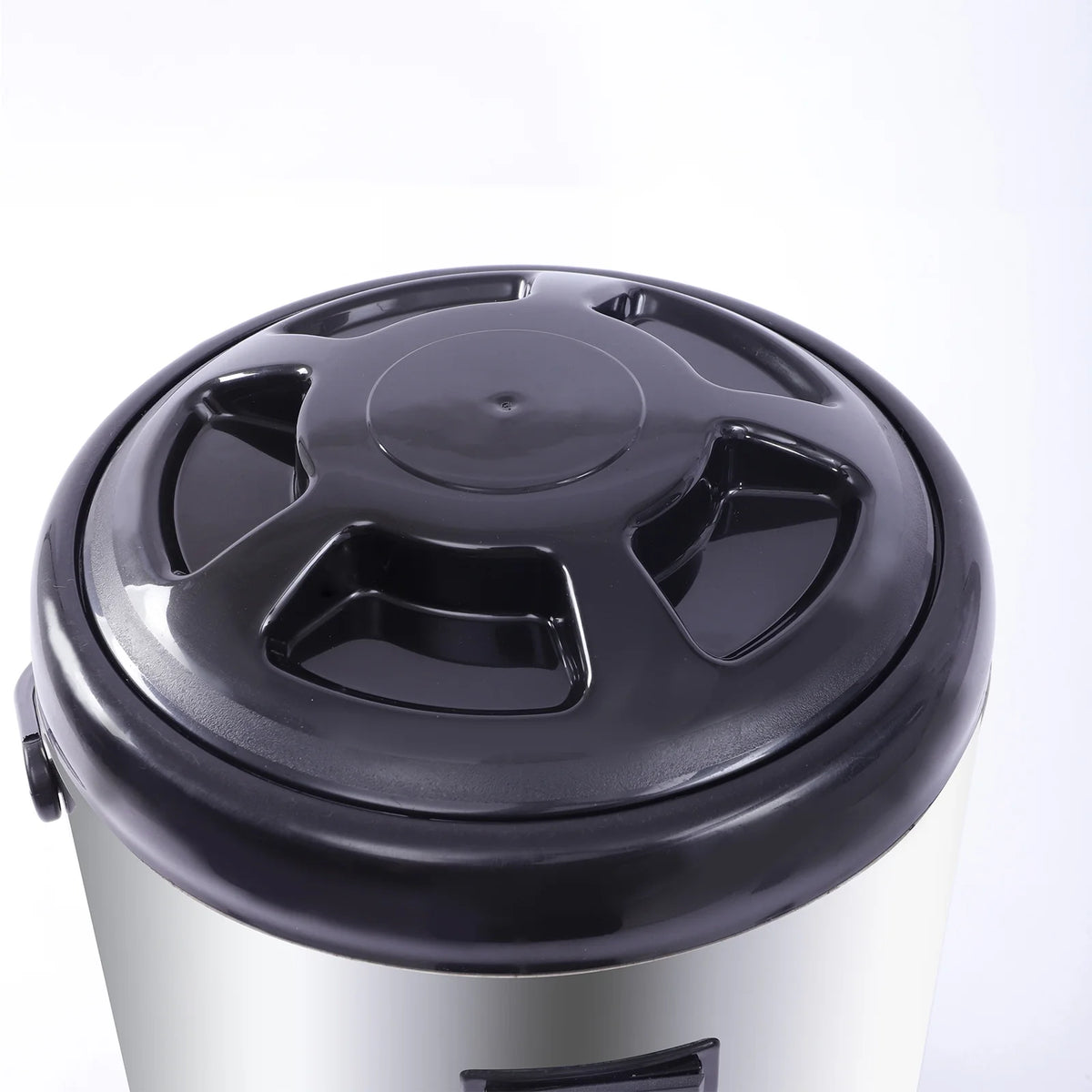 Silver Insulated Beverage Dispenser with Spigot, 2.1 gal Stainless Steel E147353