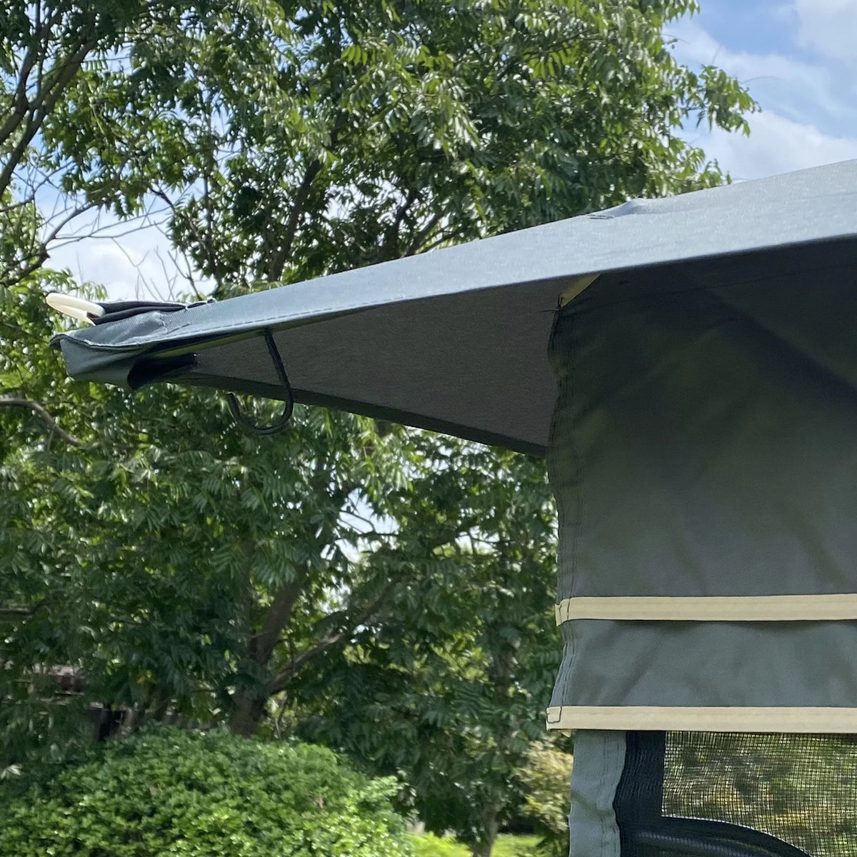 Gray 13x10FT Outdoor Patio Gazebo Canopy Tent B14283