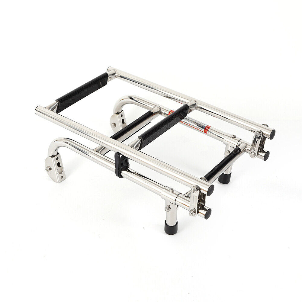 880mm 4-Step Stainless Pontoon Boat Dock Ladder X241