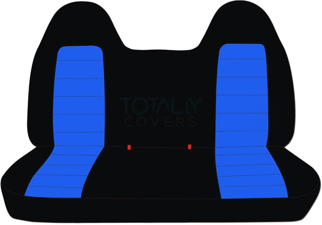Black & Gray Two-Tone Truck Seat Covers for Front Solid Bench L850109