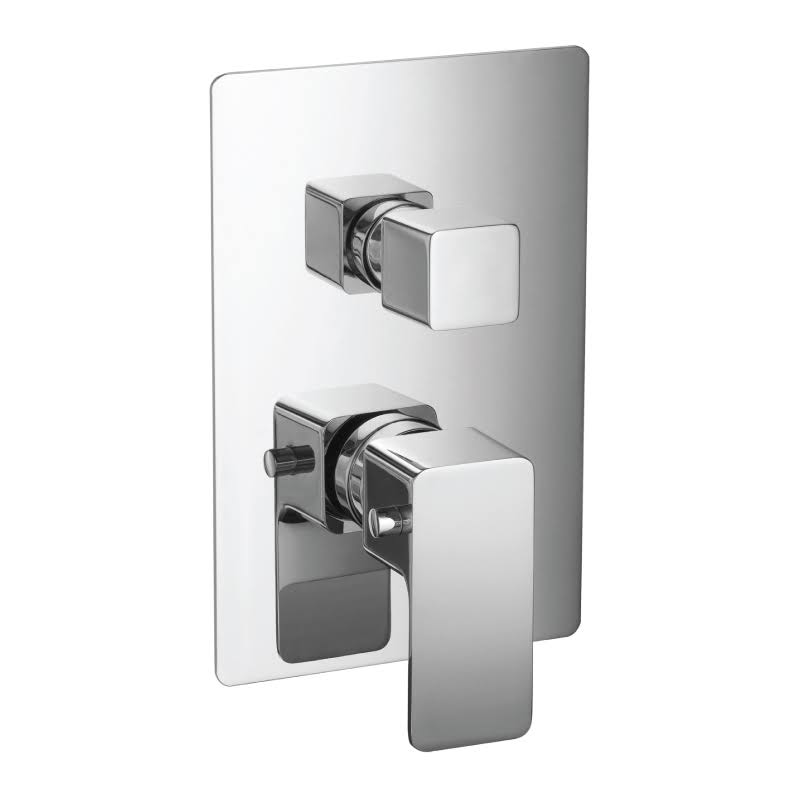 3/4x22 Thermostatic Valve with 3-Way Diverter and Trim Chrome F90743