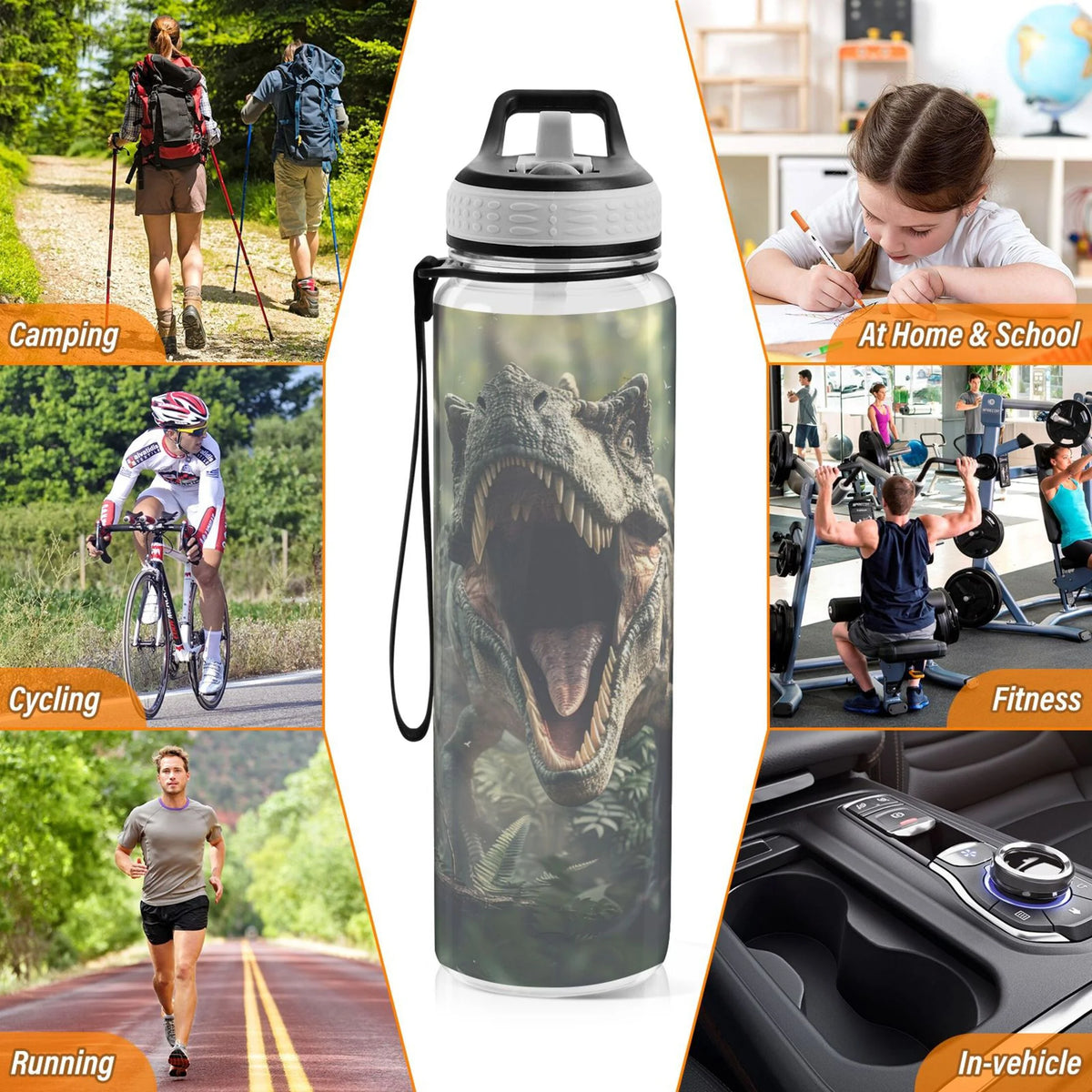 32oz Leakproof Tritan Water Bottle with Straw R56376