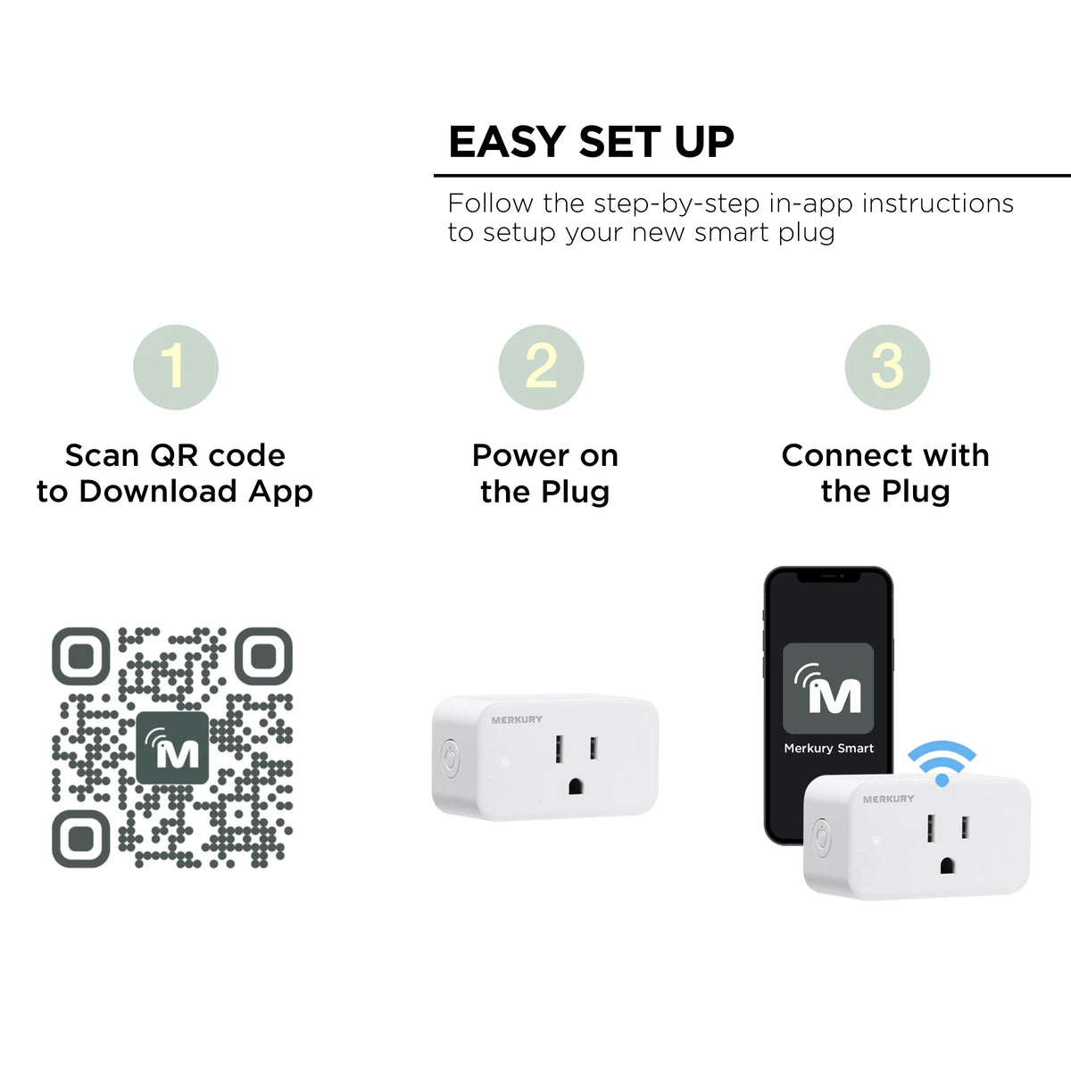 Smart Plug WiFi Outlet 4-pack M5455