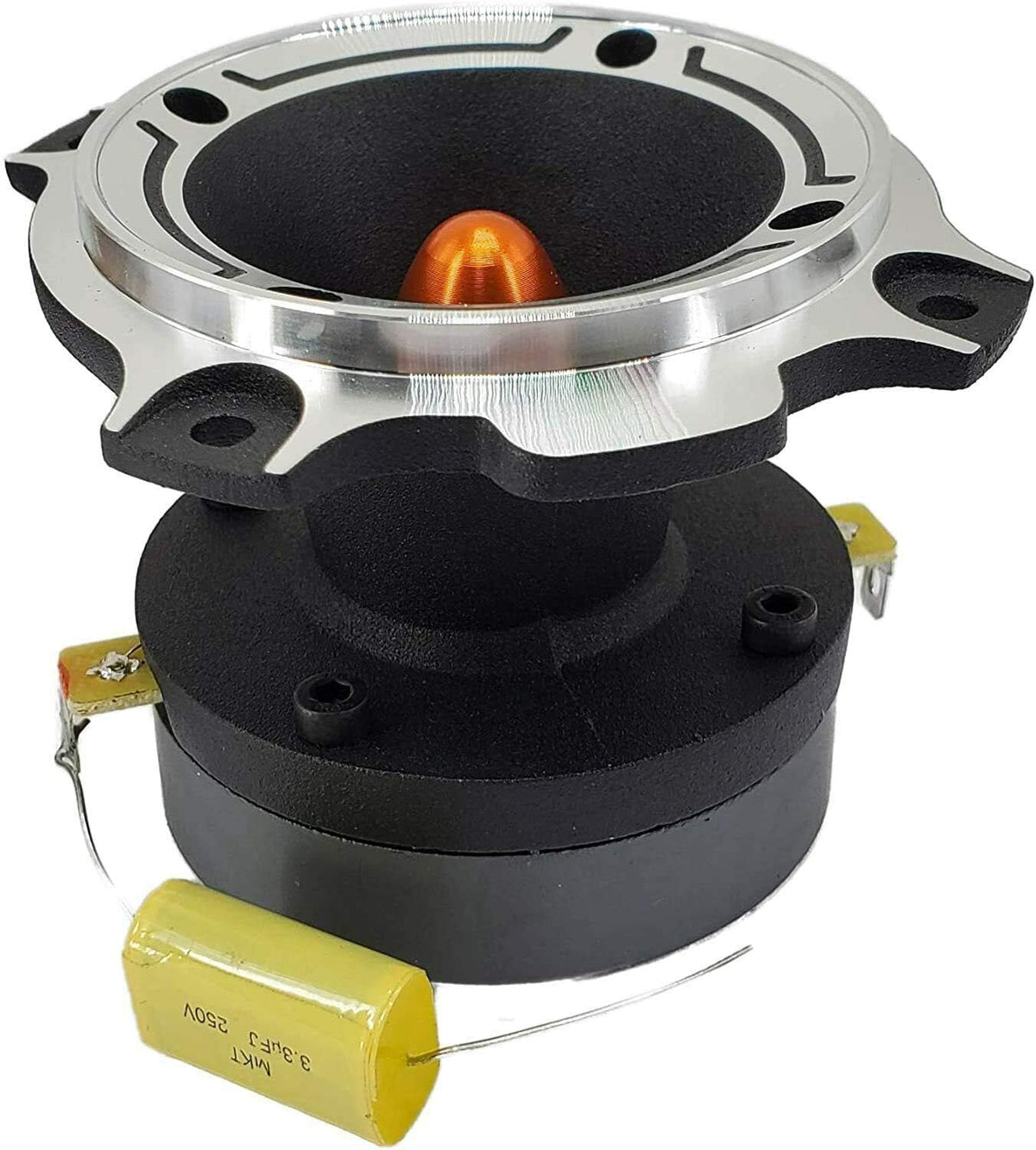 2400 Watts 4-Ohms Titanium Super Tweeter Loud Speaker with Aluminum Frame Pack of 2 D3341