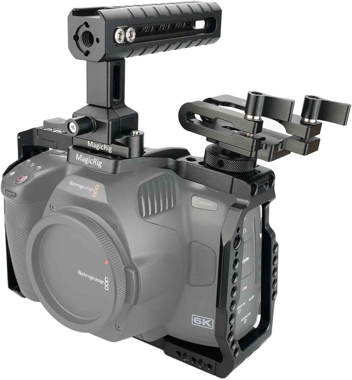 Full Cage Kit with Rubber Top Handle & T5 SSD Mount R118