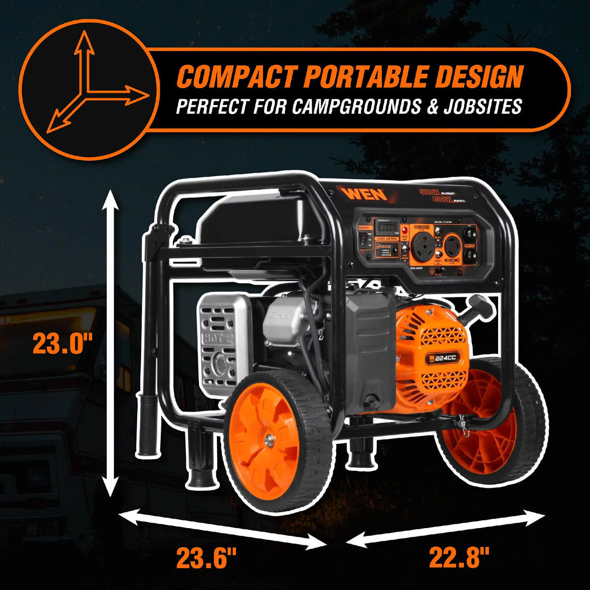 5600-Watt Portable Generator with CO Shutdown Sensor F1068