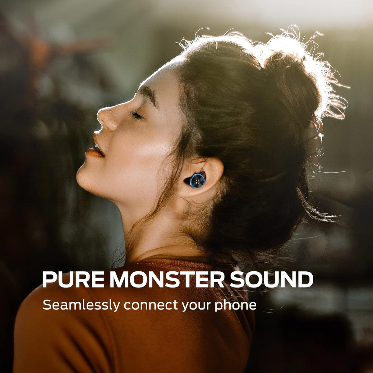 Wireless Earbuds with Rotating Metal Charging Case, 8 Hours Playback, Pack of 2 M652159
