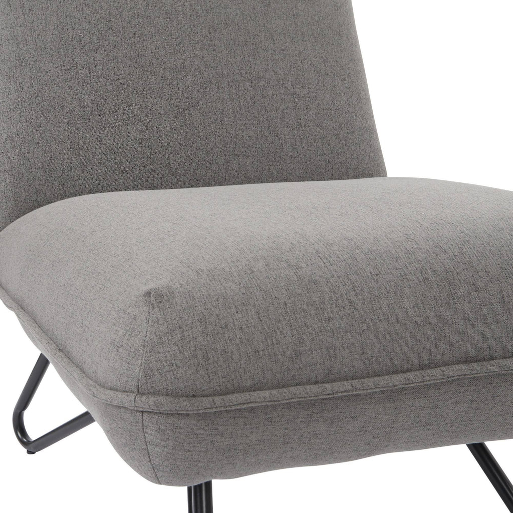 Grey Chair and Ottoman J911
