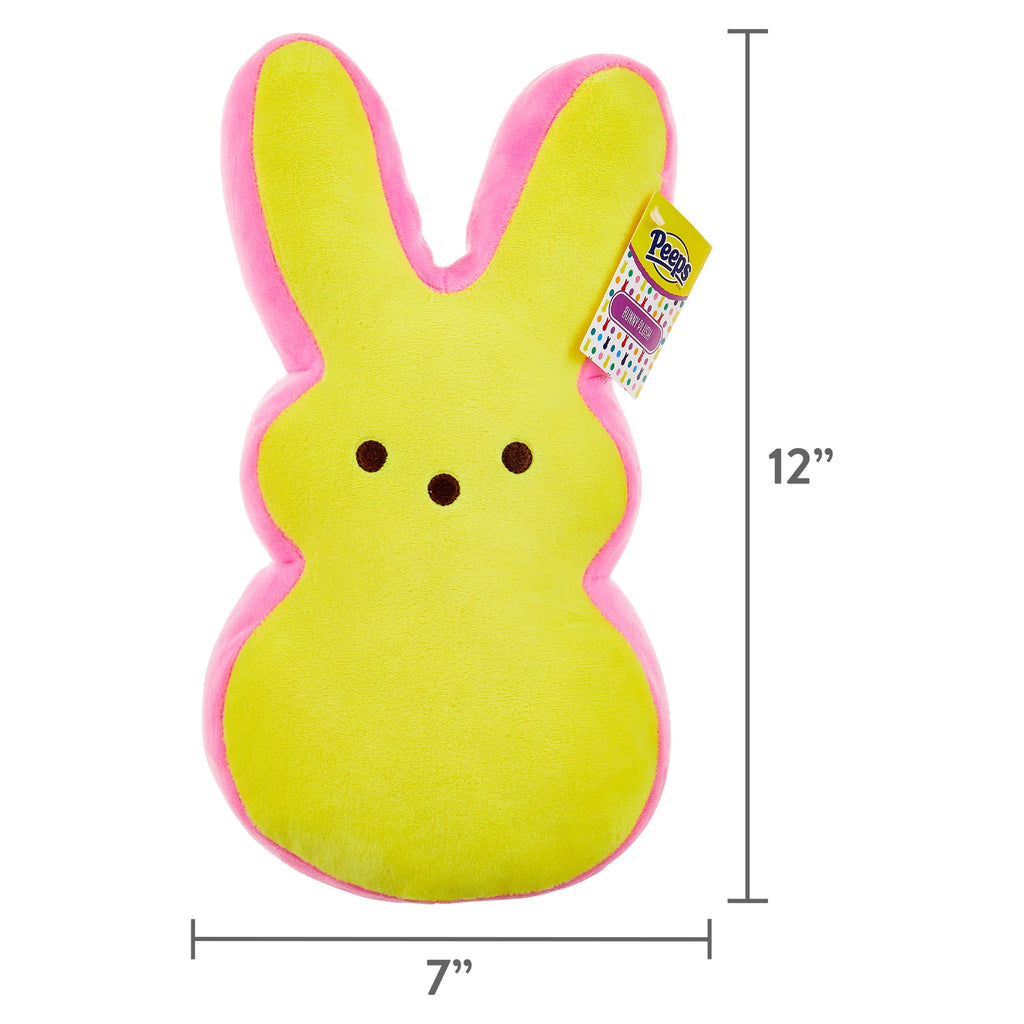 Yellow and Pink 12-inch Plush Bunny E5259