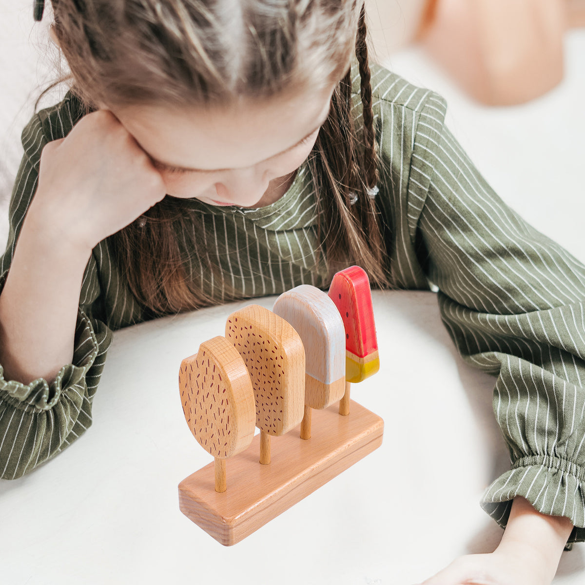 Beech Wooden Ice Cream Toy Playset P680