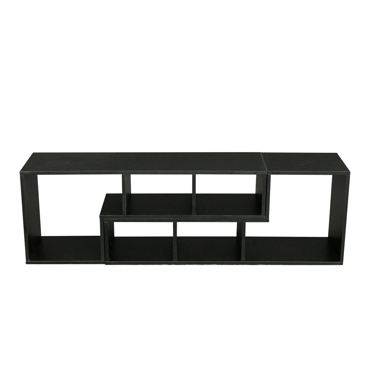 Black L-Shaped TV Stand U943307