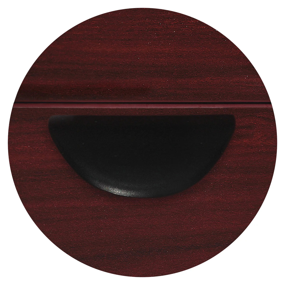 Mahogany Laminate 2 Drawer Double-Pedestal Credenza R11930