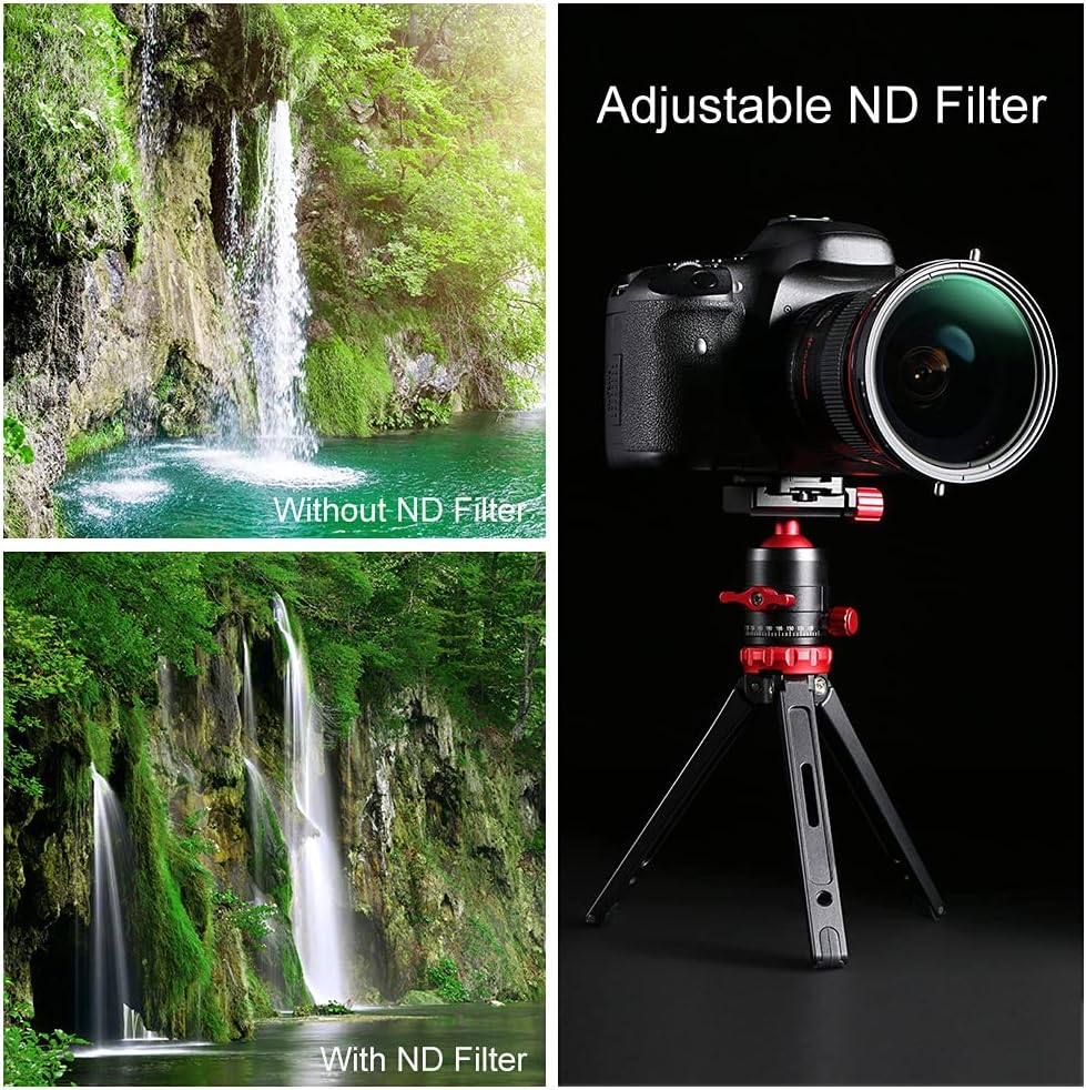67mm Variable Fader ND2-ND32 ND Filter and CPL Circular Polarizing Filter 2 in 1 W13238
