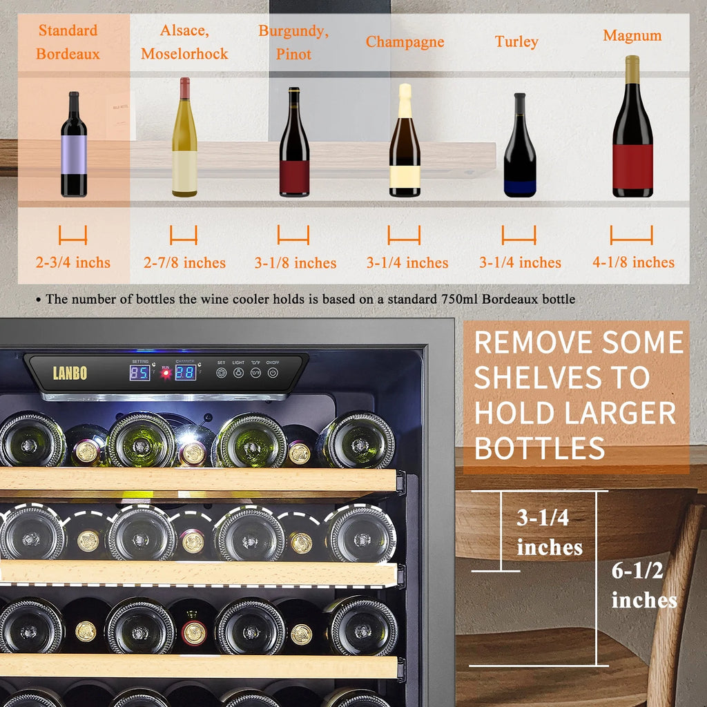 24 inch 44 Bottle Dual Zone Wine Cooler N49581