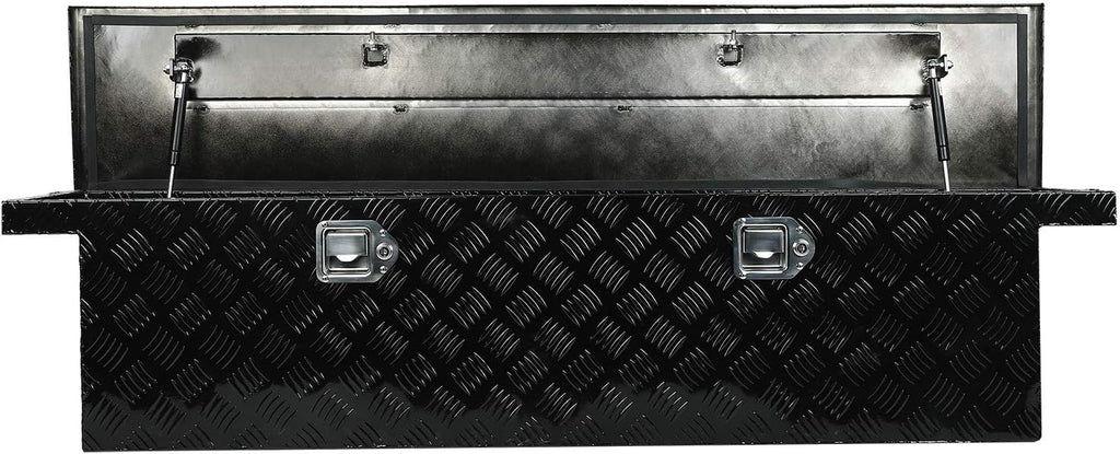 Black Aluminum Heavy Duty Truck Bed Tool Box with Lock & Keys R760158