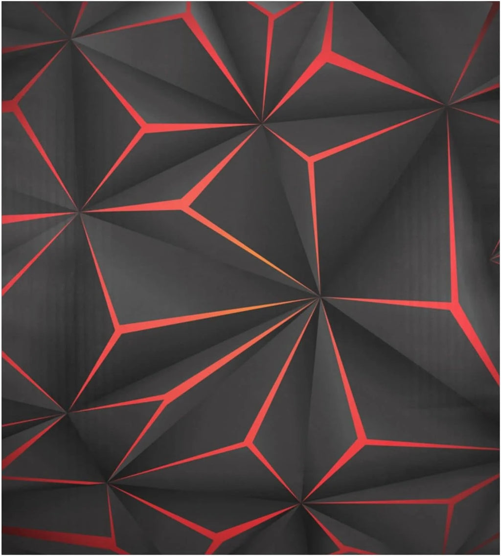 Black Geometric Dishwasher Magnet Sticker N9969