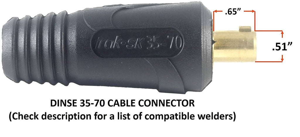 200 Amp Welding Leads Assembly Set with #2 AWG Cable R1260