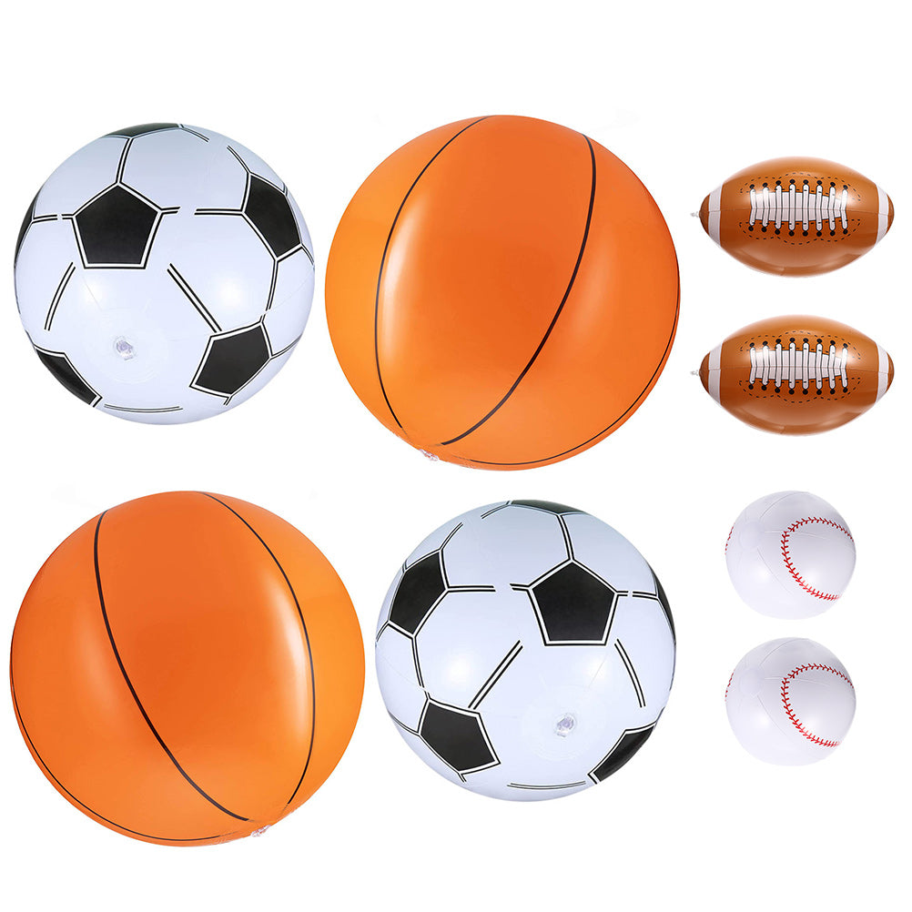8Pcs Inflatable Sports Balls Toys K291081