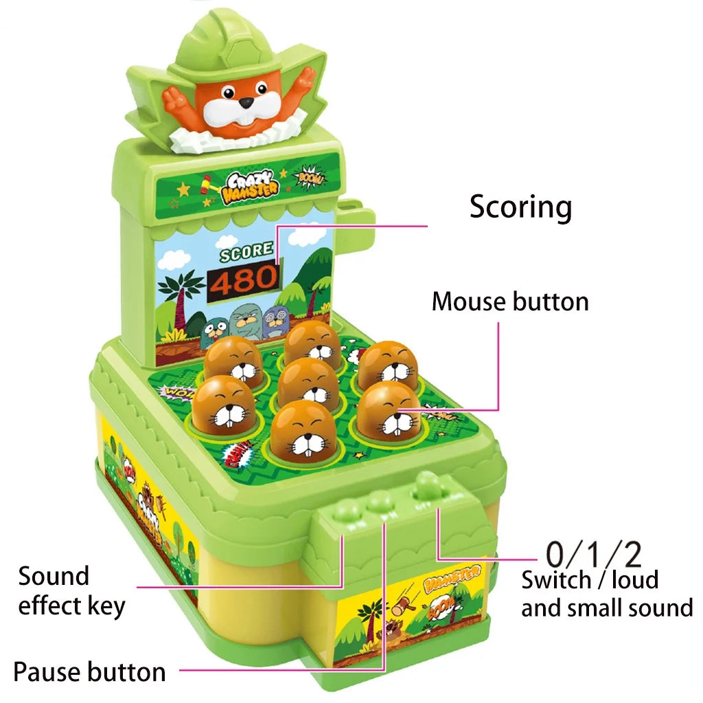 Electronic Arcade Whack A Mole Game Toy with Hammer C8927