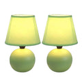 Mini Ceramic Globe Table Lamp 2 Pack P316210