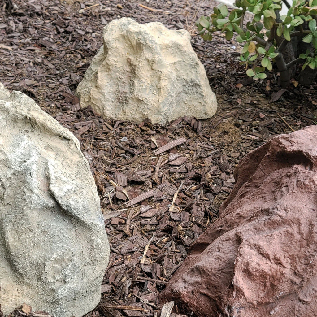Beige Artificial Boulder 9" H x 13" W x 16" L M3454