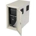 Beige Computer CPU Side Cabinet with 2 Exhaust Fans H223