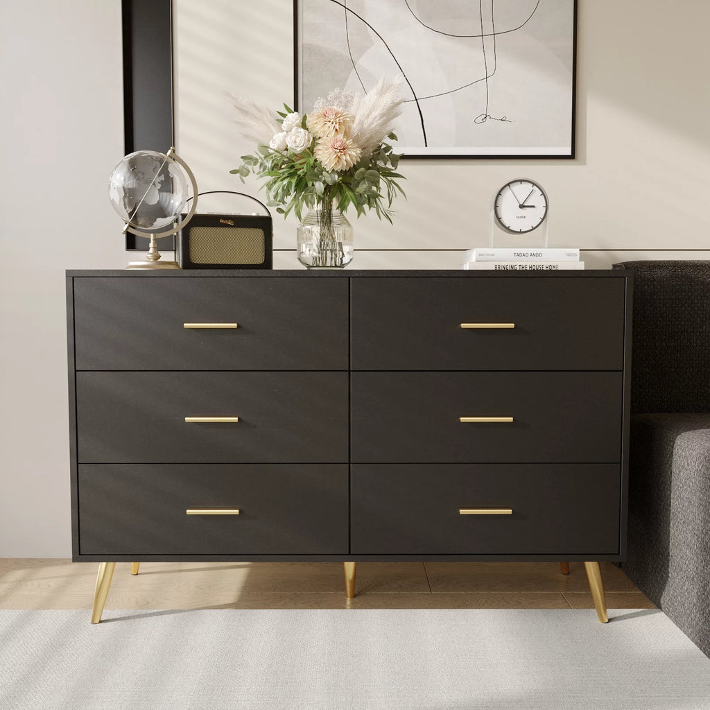 White 7 Drawer Wood Dresser I3129