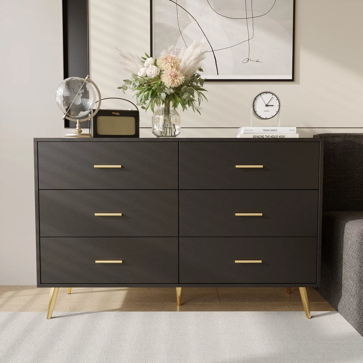 White 7 Drawer Wood Dresser I3129