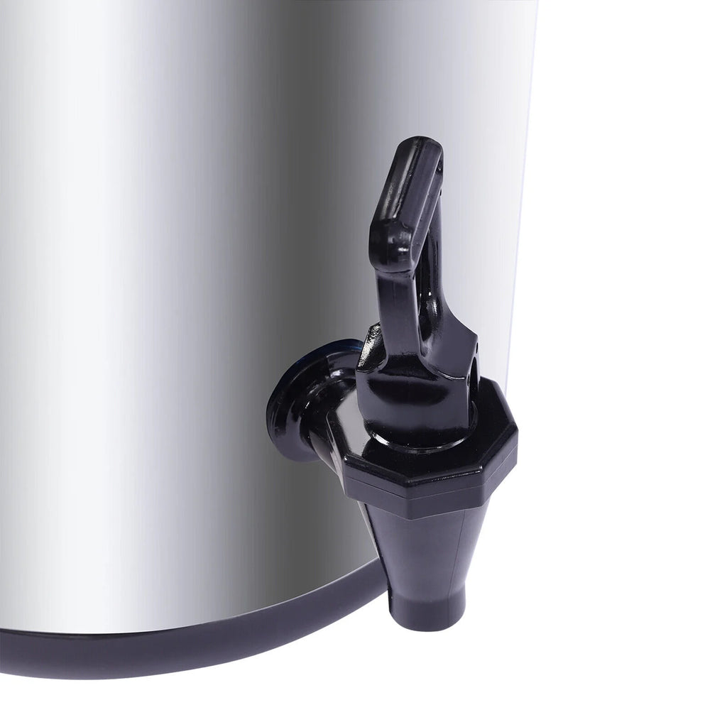 Silver Insulated Beverage Dispenser with Spigot, 2.1 gal Stainless Steel E147353