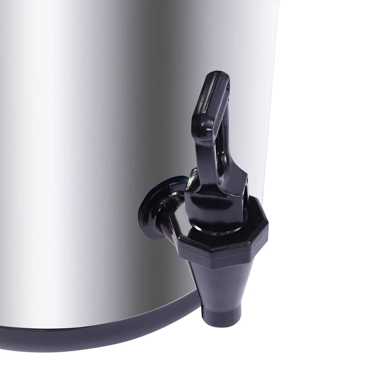 Silver Insulated Beverage Dispenser with Spigot, 2.1 gal Stainless Steel E147353