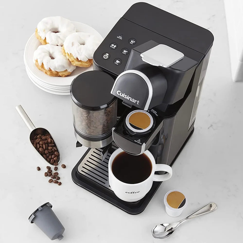 Grind and Brew Single-Serve Coffeemaker Bundle with 3 Single Serve Brew Cups of Coffee K329