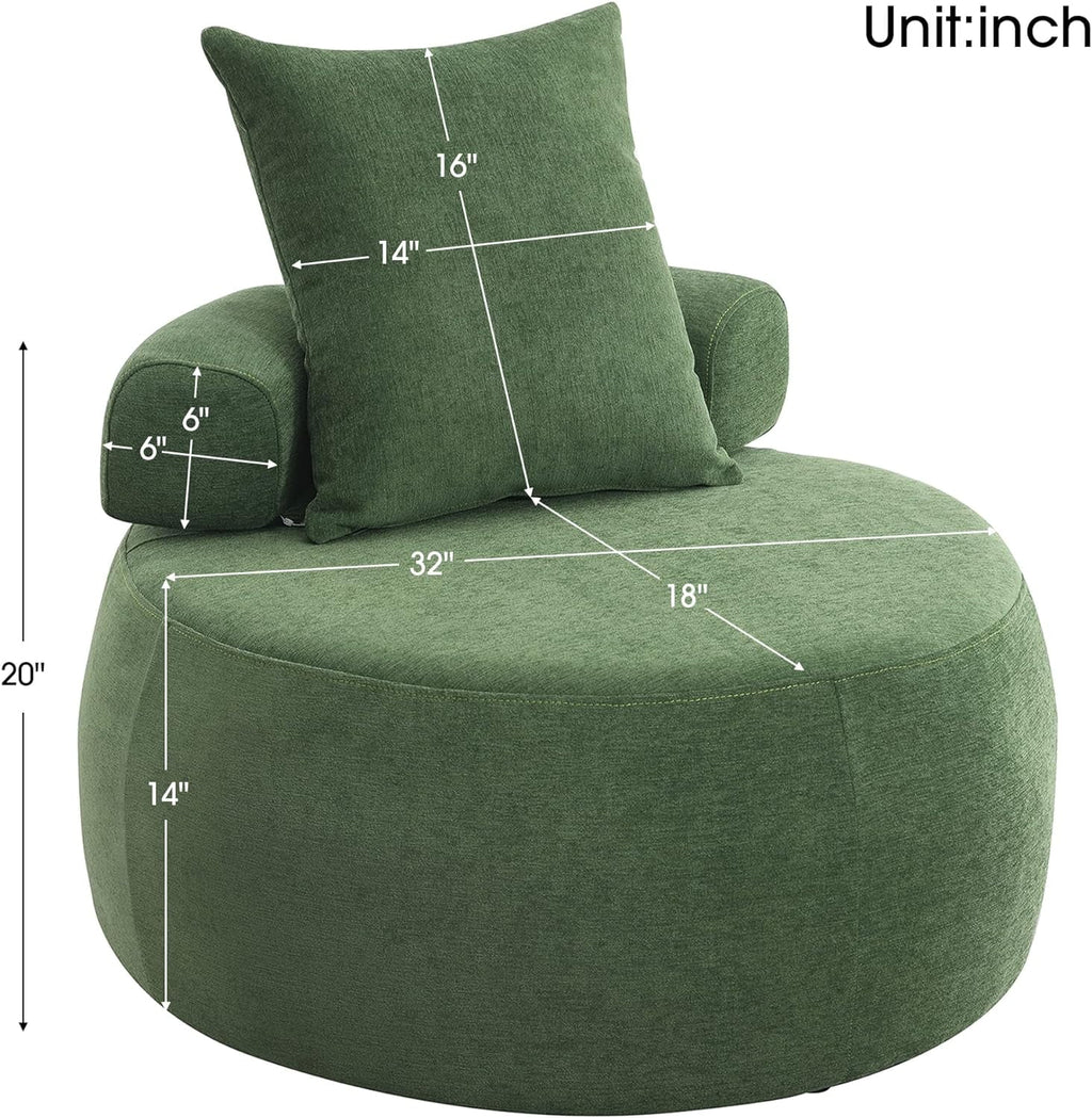 Barrel Armchair with Pillow N98007