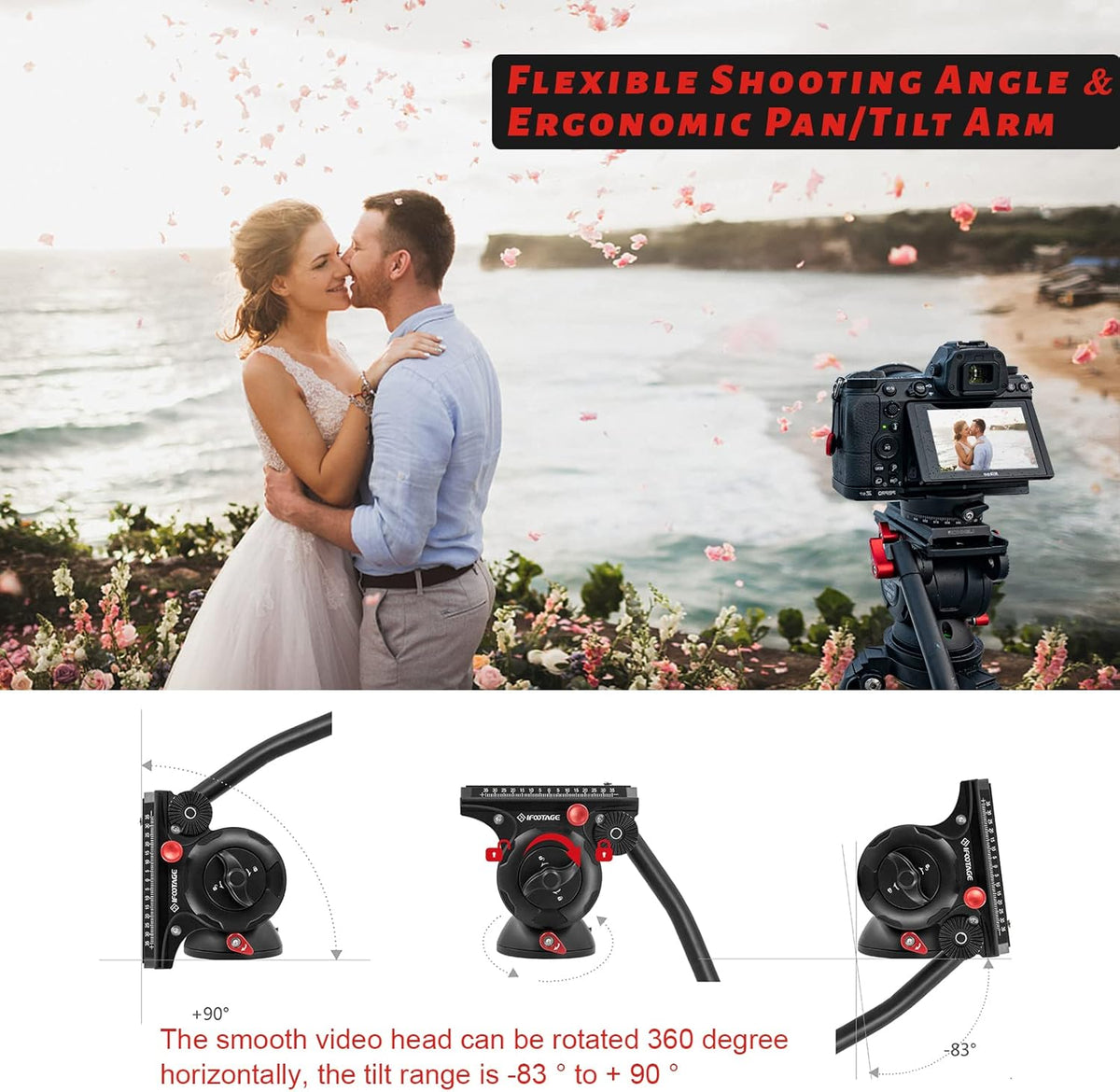 Komodo K5 Tripod Fluid Head with Quick Release Plate V797