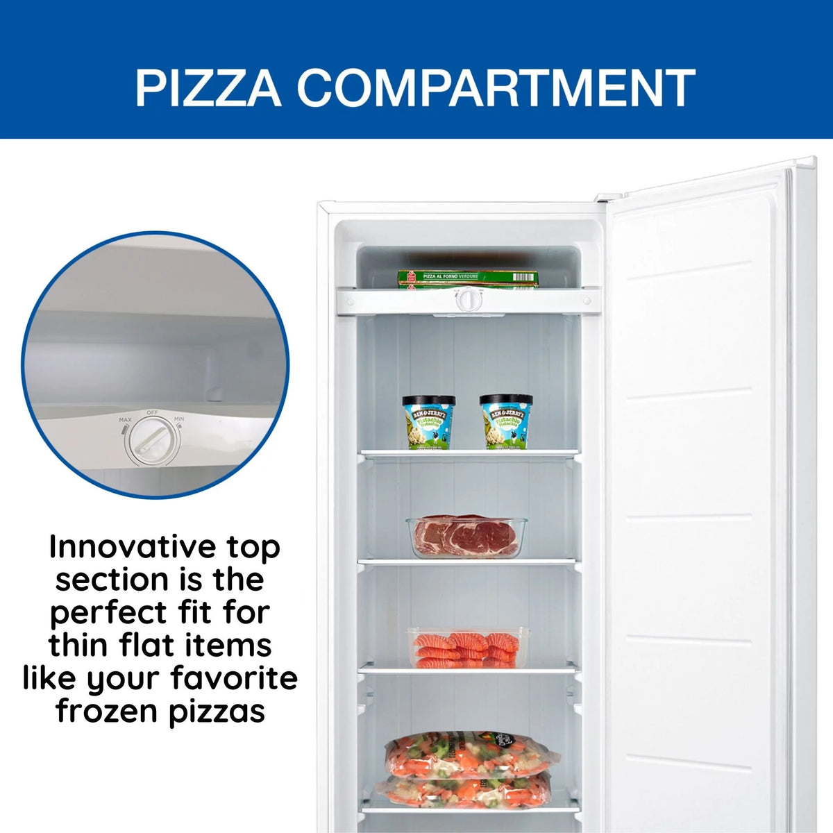 White 7.0 cu ft Upright Freezer L34514