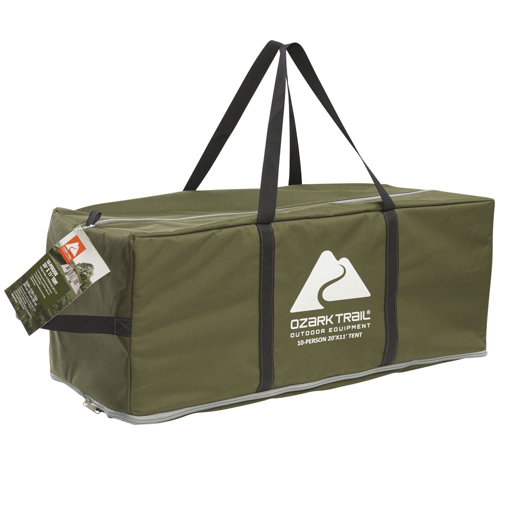 10-Person 3-Room Tent with Shade Awning F836