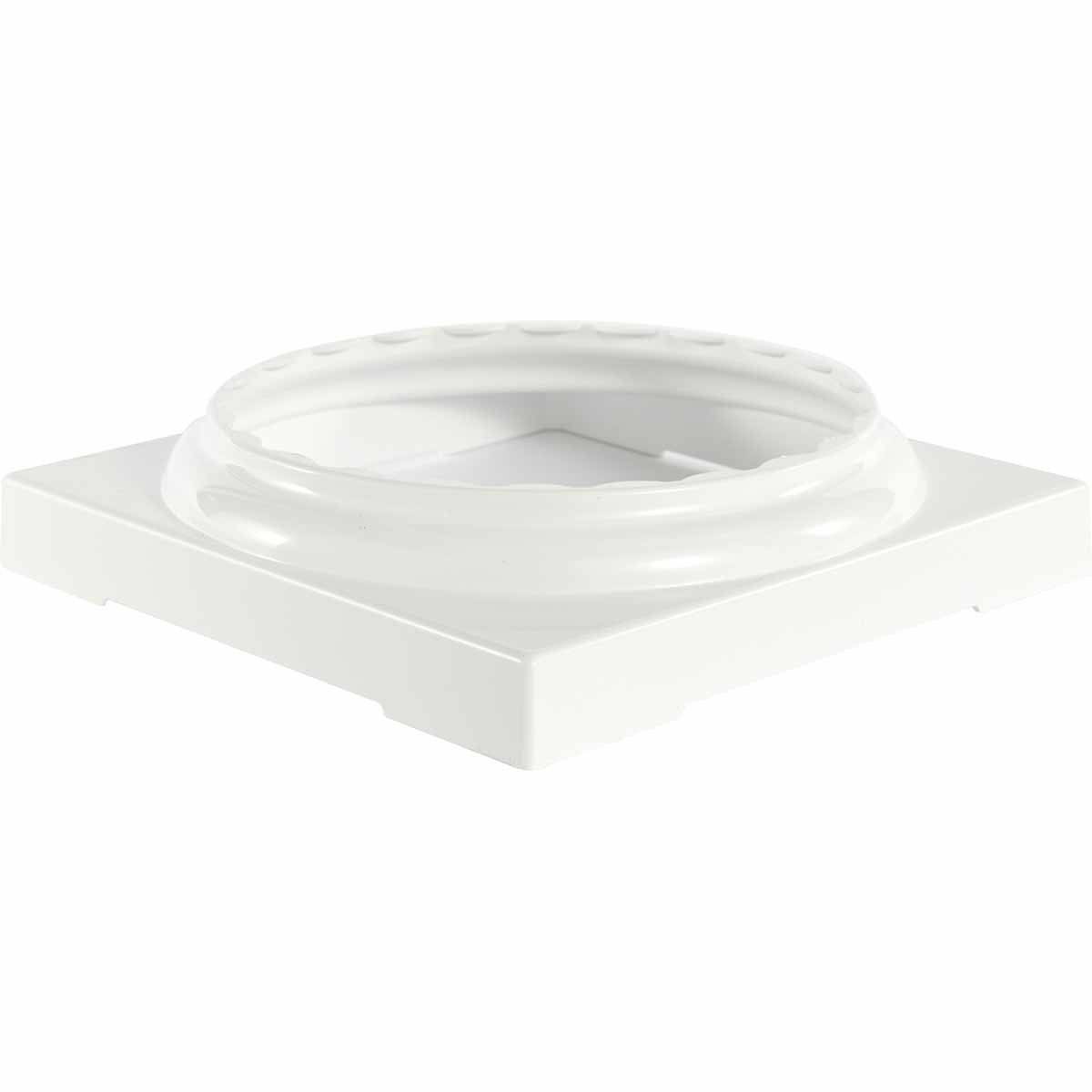 Standard Capital & Base for 10x22 Endura-Aluminum Fluted Round Columns, Clay Finish E888