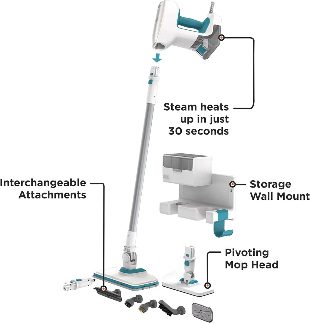 Multipurpose Steam Mop with 7 Attachments K18767